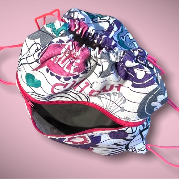 Handmade String Bag Durable Zipper Pocket Tote Backpack - Picture 6 of 13